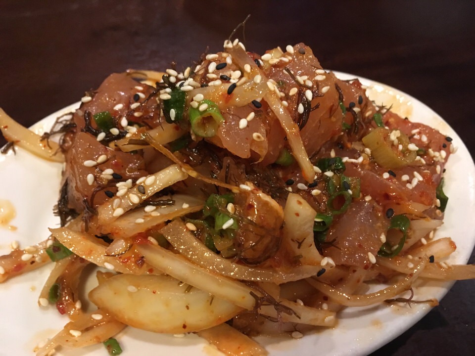 スパイシーカジキポケ (Spicy Kajiki Poke) $16.00
