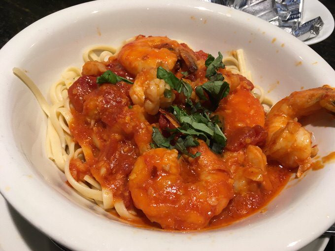 エビとロブスターのディアボロ Shrimp & Lobster Fra Diavolo 24.99ドル